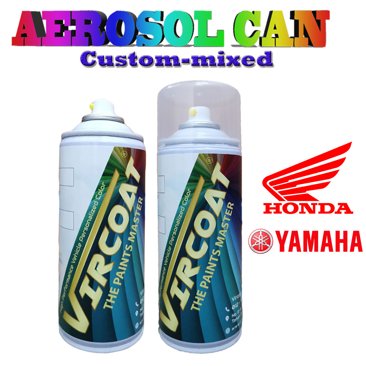 YAMAHA, HONDA, CUSTOM MADE, CUSTOMMIXED, CUSTOM MADE PAINT, AEROSOL CAN, AEROSOL SPRAY, AEROSOL